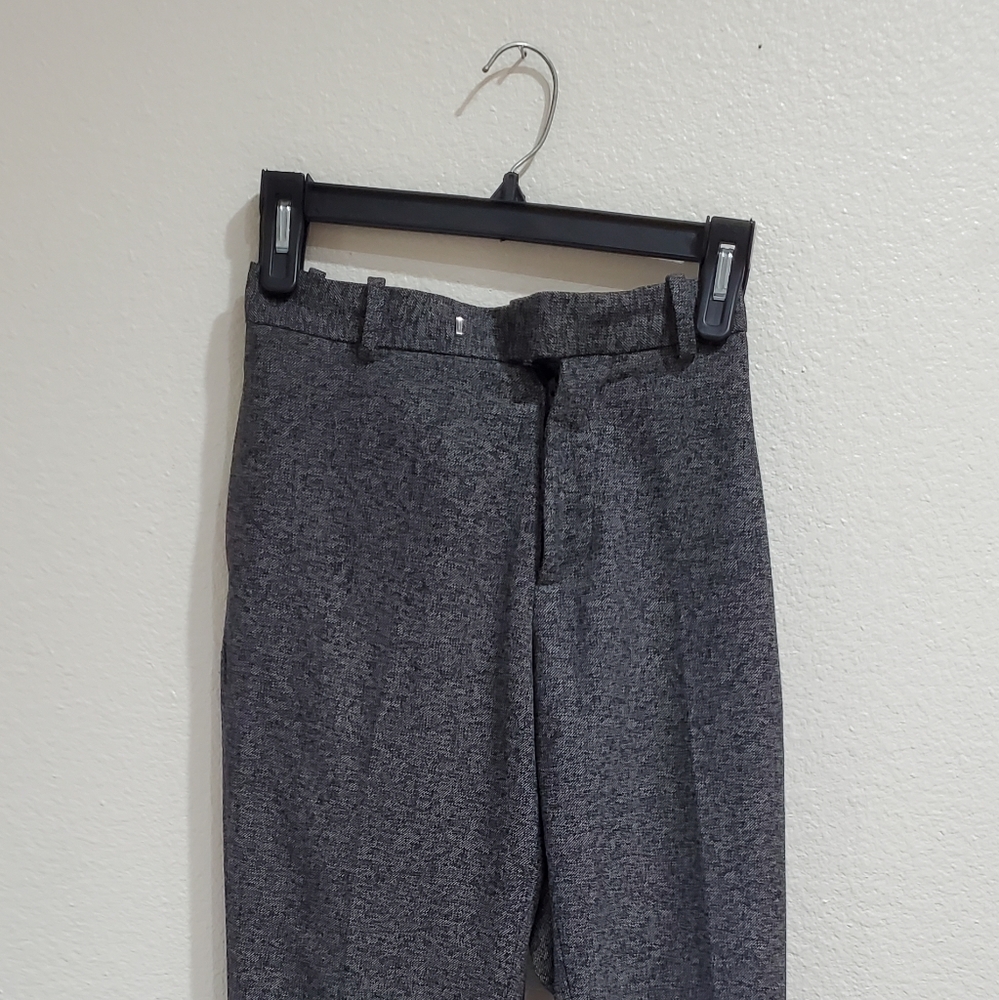 H&M Slim  Fit Dress Pants Trousers Heathered Dark Grey Career Formal Party 30R